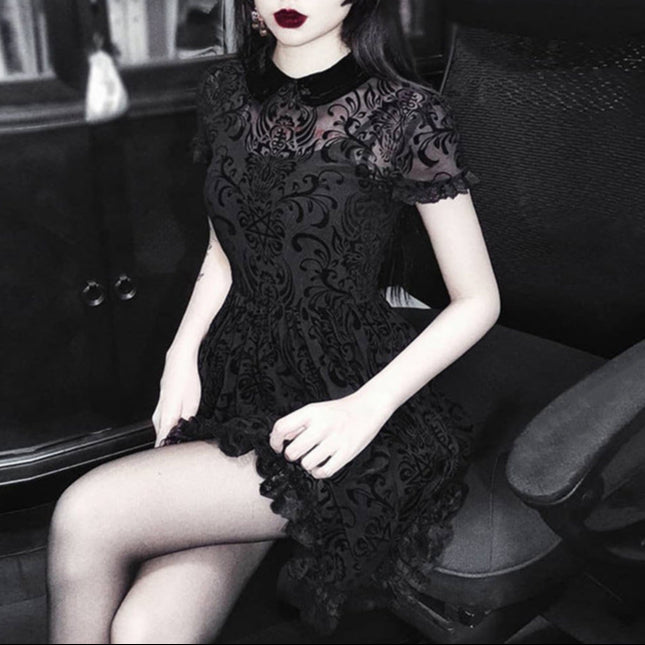 Midnight Doll Gothic Dress - Shadow Threadz Crypt