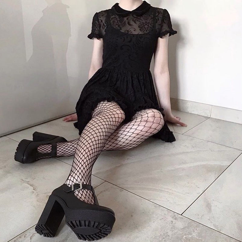 Midnight Doll Gothic Dress - Shadow Threadz Crypt