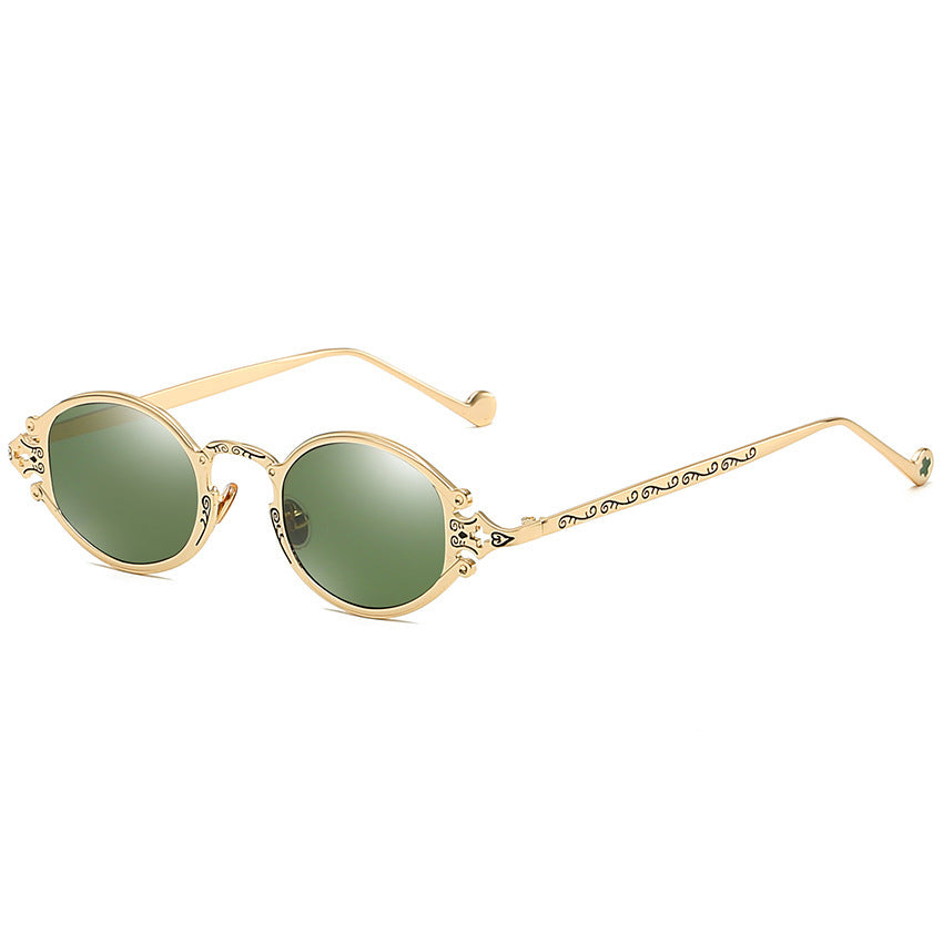 Cursed Gear Oval Frame Sunglasses - Shadow Threadz Crypt