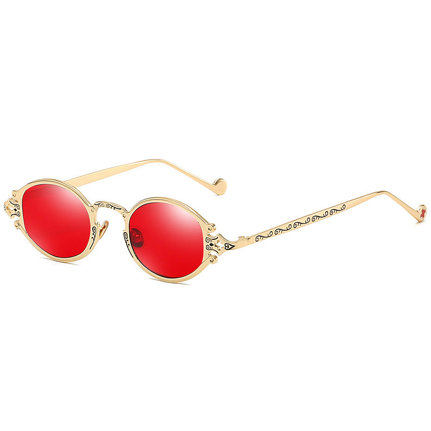 Cursed Gear Oval Frame Sunglasses - Shadow Threadz Crypt