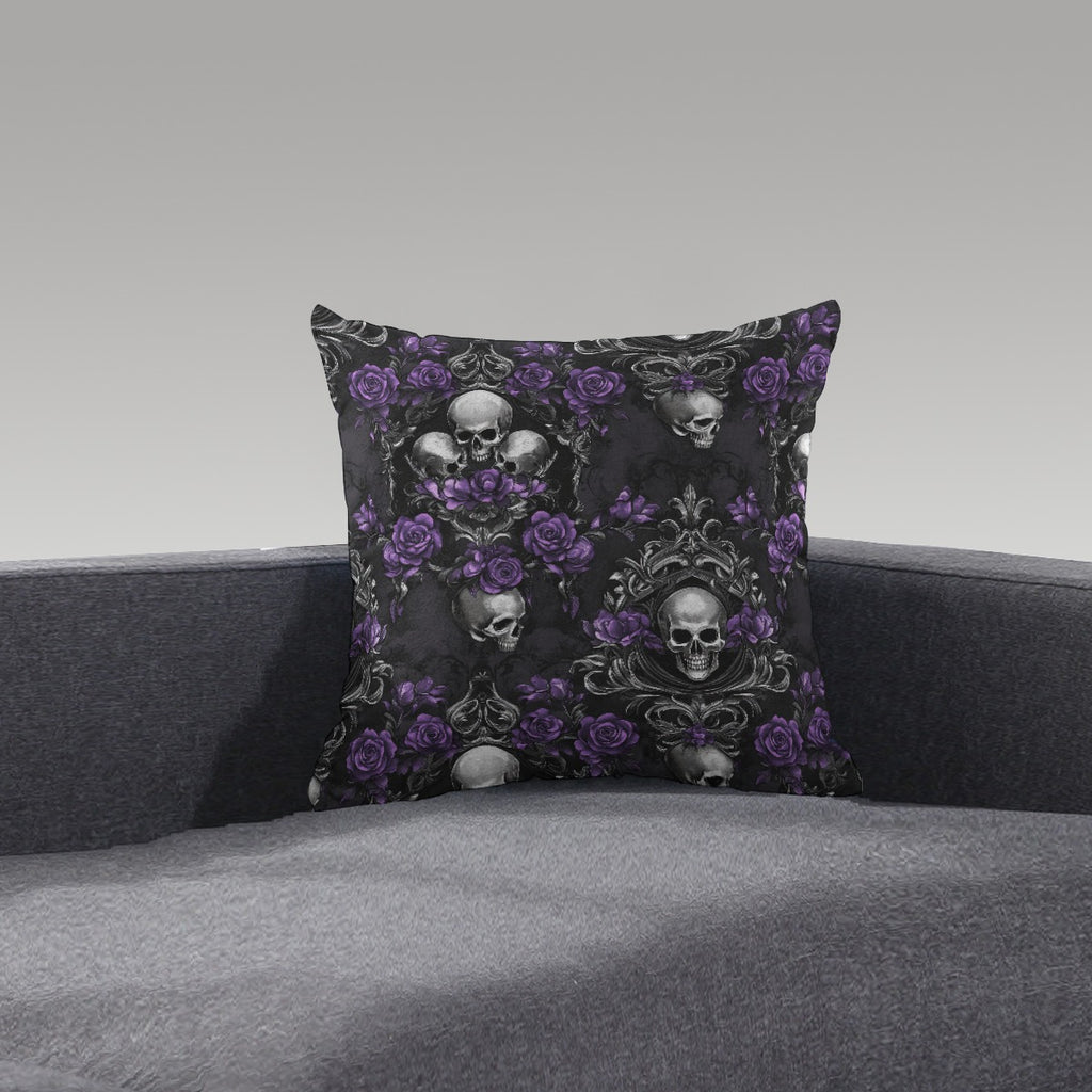 Skullpetal Dreams Short Plush Pillow - Shadow Threadz Crypt