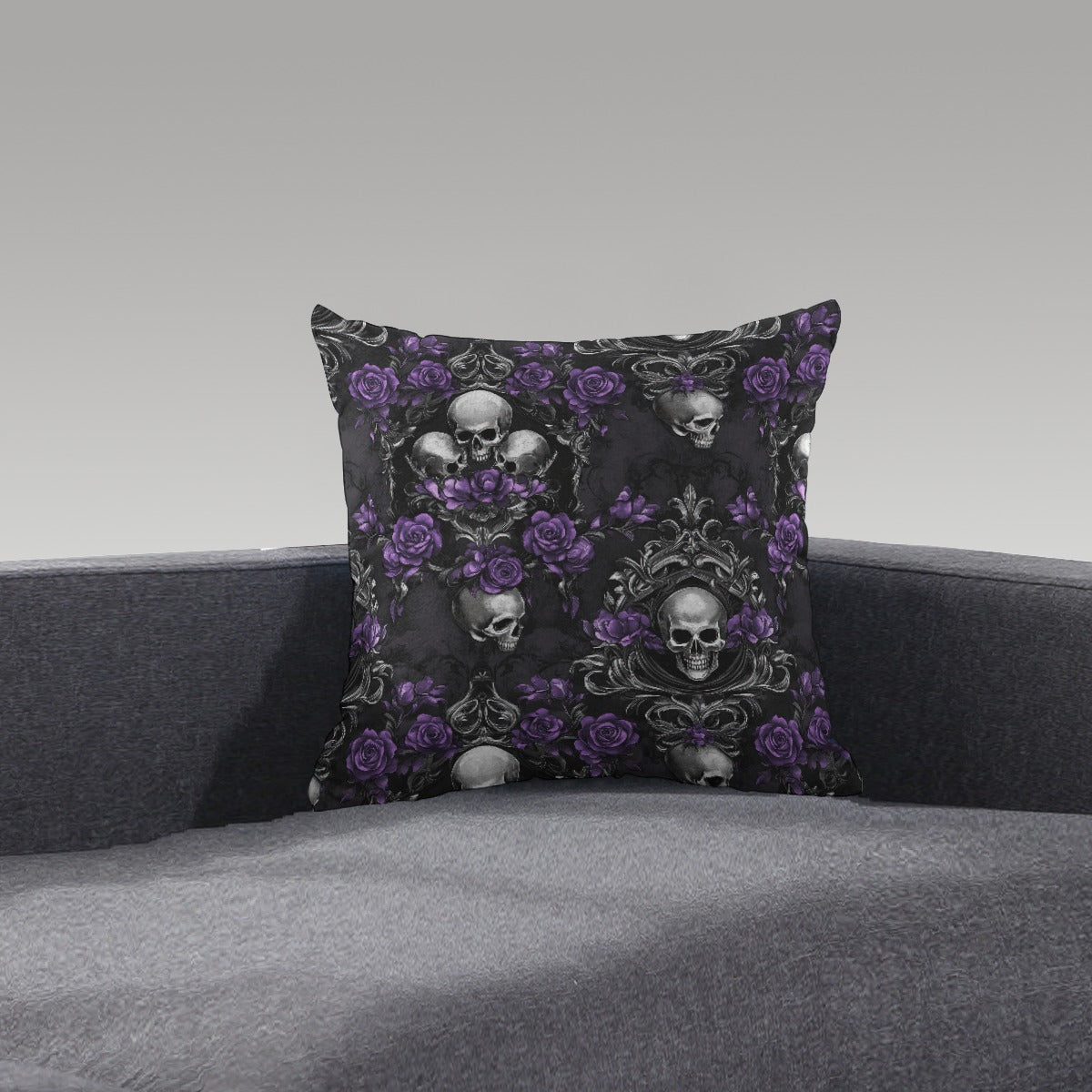 Skullpetal Dreams Short Plush Pillow - Shadow Threadz Crypt