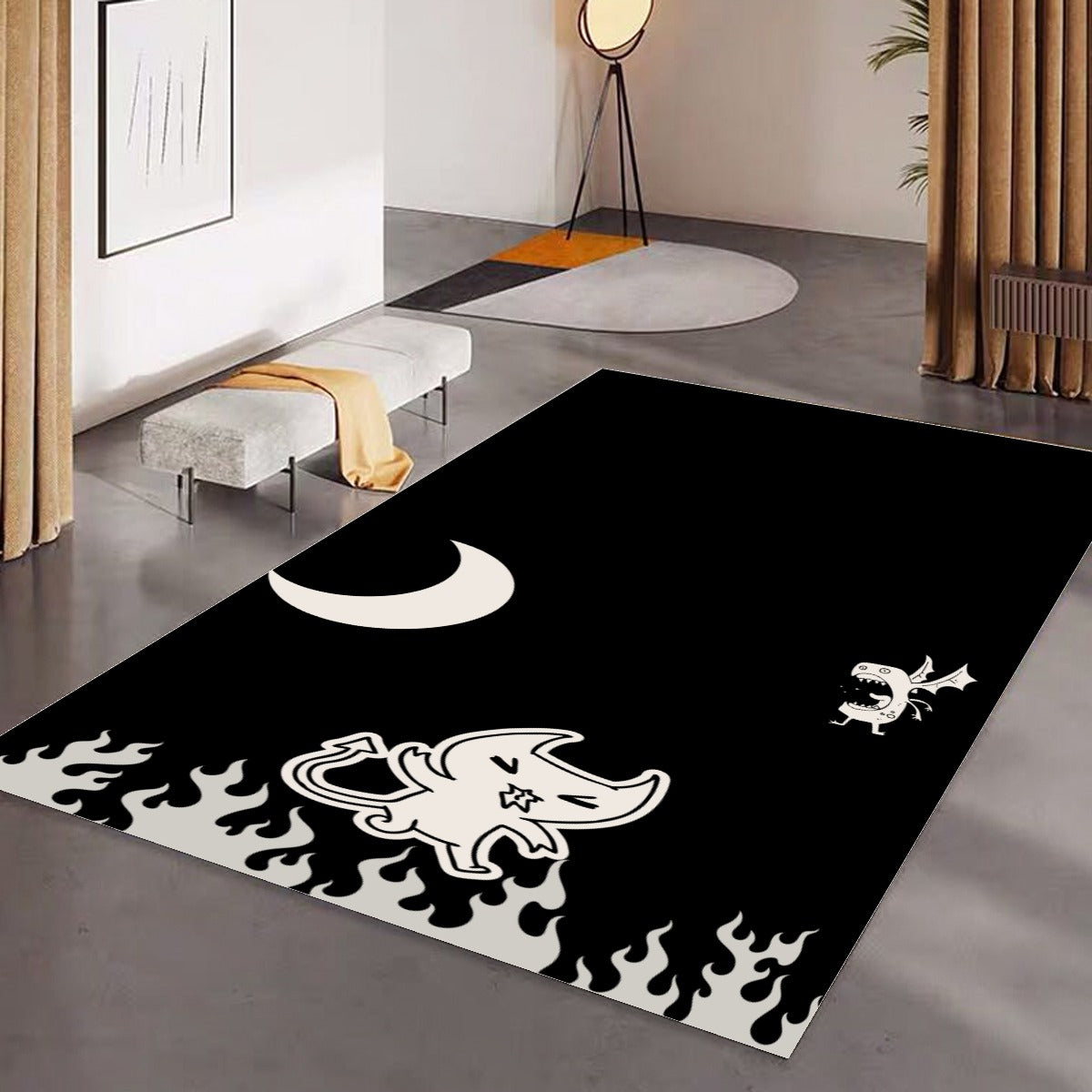 Inferno Whiskers Floor Mat - Shadow Threadz Crypt