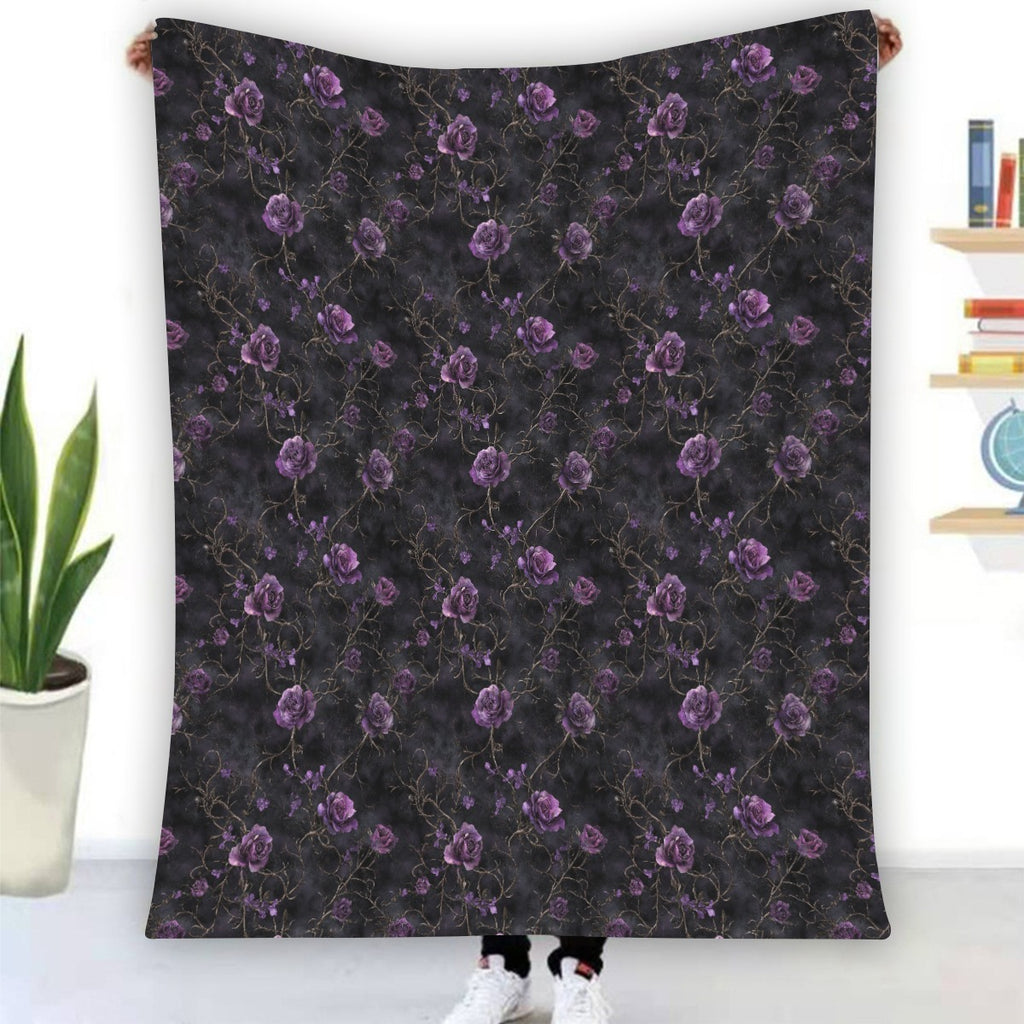 Amour Nocturne Flannel Blanket - Shadow Threadz Crypt
