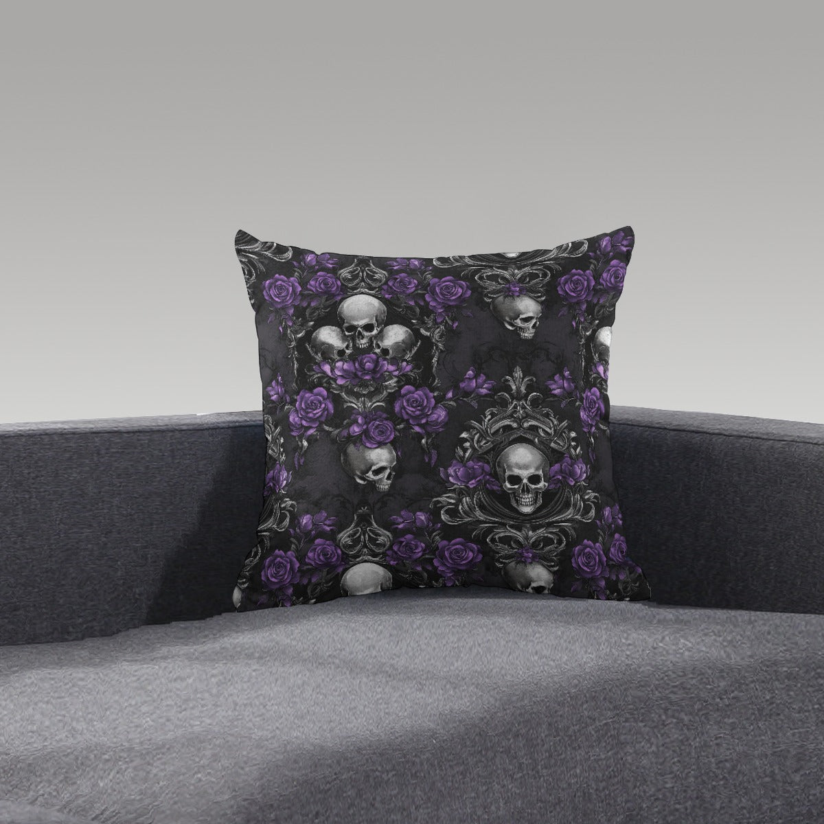 Skullpetal Dreams Short Plush Pillow - Shadow Threadz Crypt