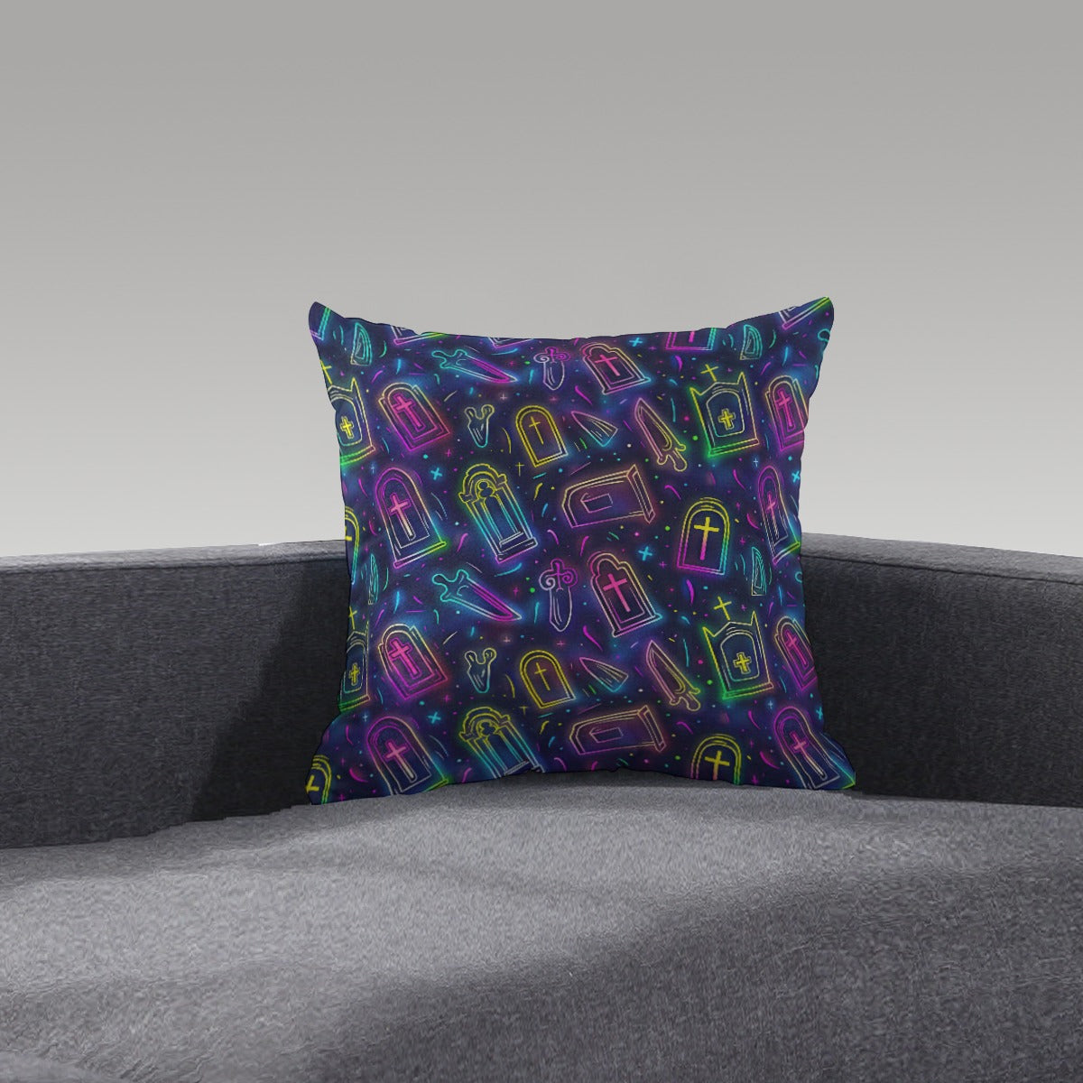 Mourning Marshmallow Short Plush Pillow - Shadow Threadz Crypt