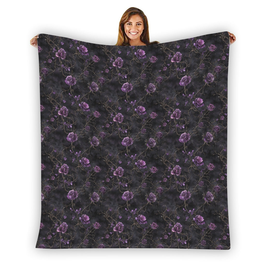 Amour Nocturne Flannel Blanket - Shadow Threadz Crypt