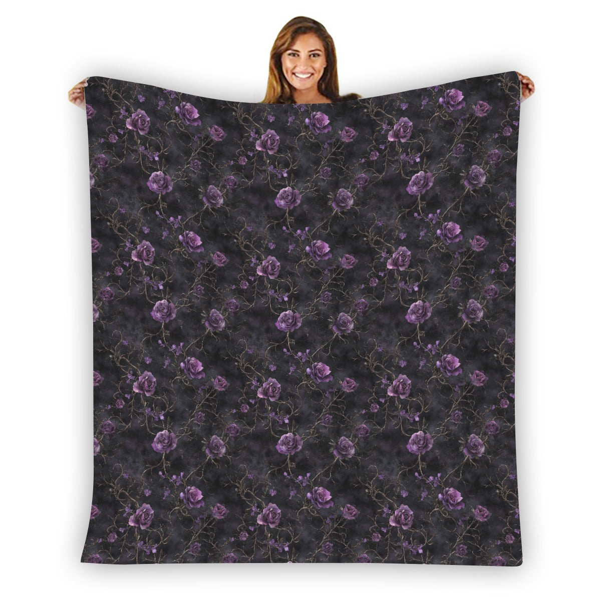 Amour Nocturne Flannel Blanket - Shadow Threadz Crypt