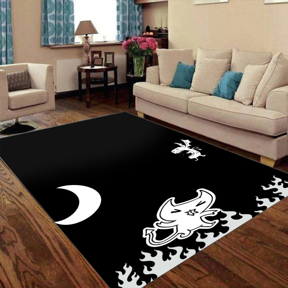 Inferno Whiskers Floor Mat - Shadow Threadz Crypt