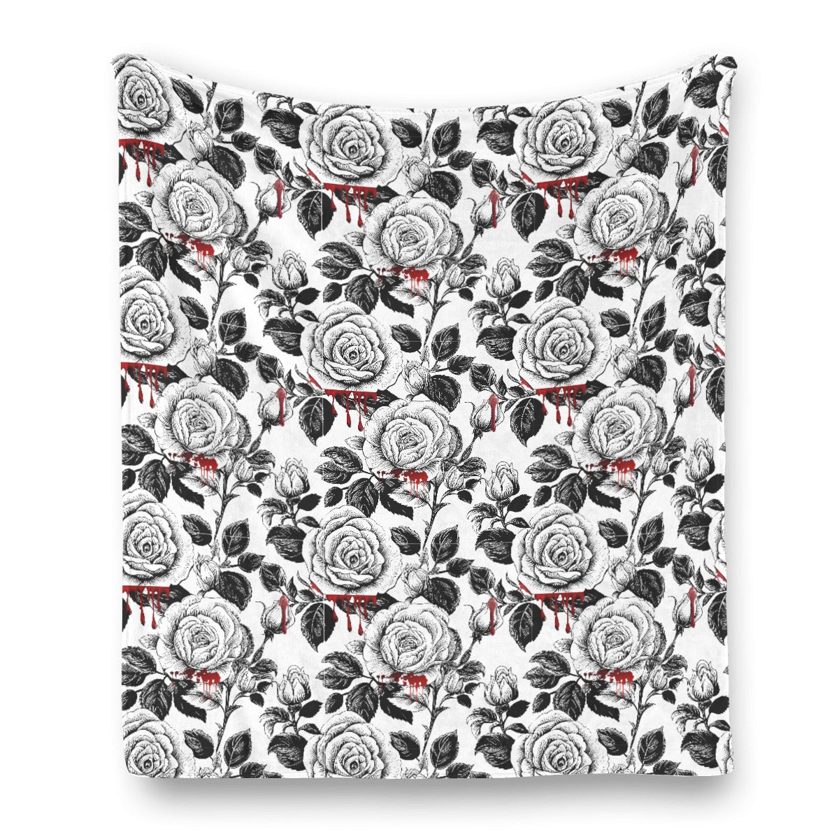 Love in Vein Flannel Blanket - Shadow Threadz Crypt