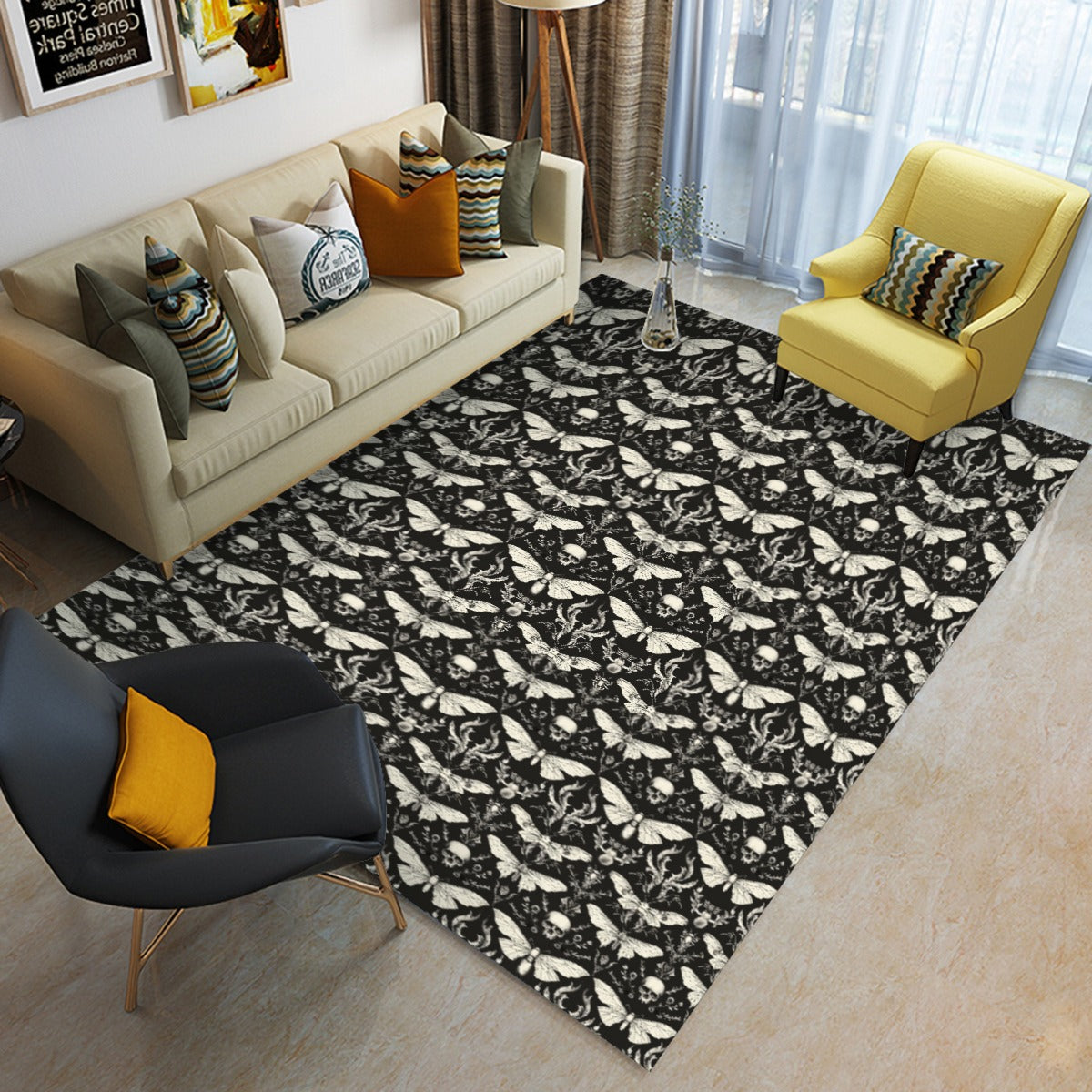 Wings of Woe Floor Mat - Shadow Threadz Crypt