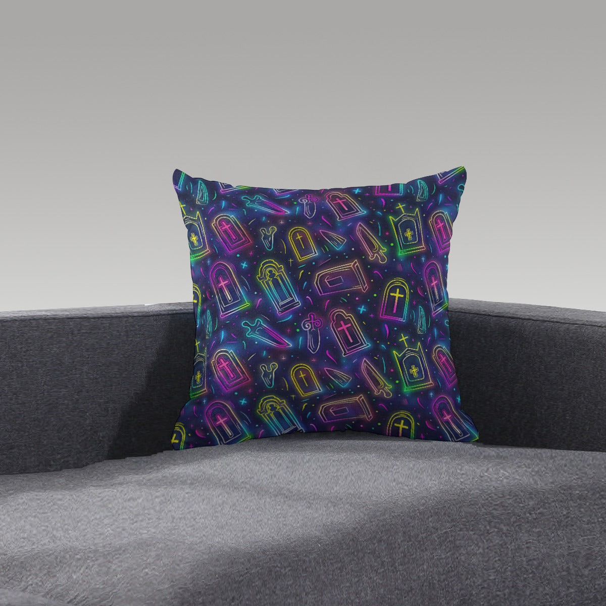 Mourning Marshmallow Short Plush Pillow - Shadow Threadz Crypt
