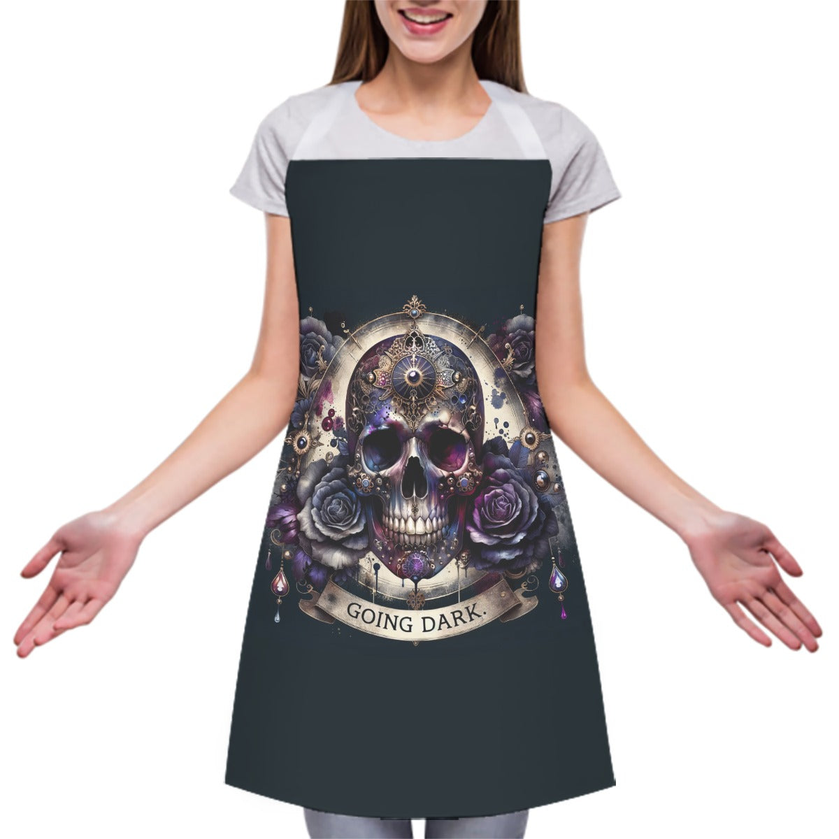 Death’s Bloom Apron - Shadow Threadz Crypt