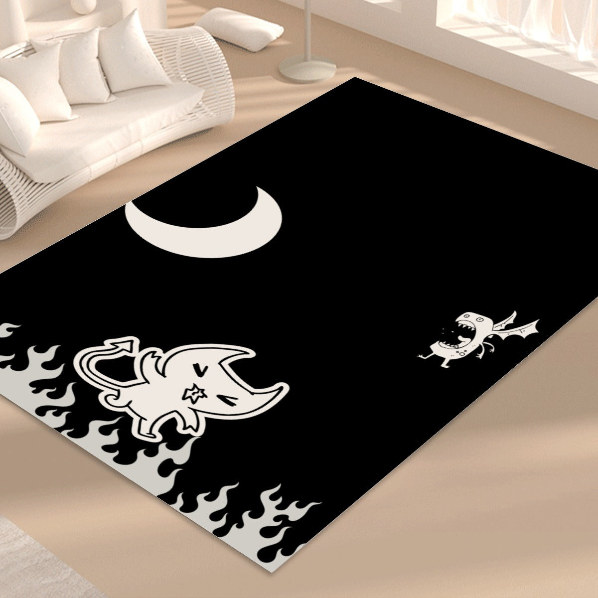 Inferno Whiskers Floor Mat - Shadow Threadz Crypt